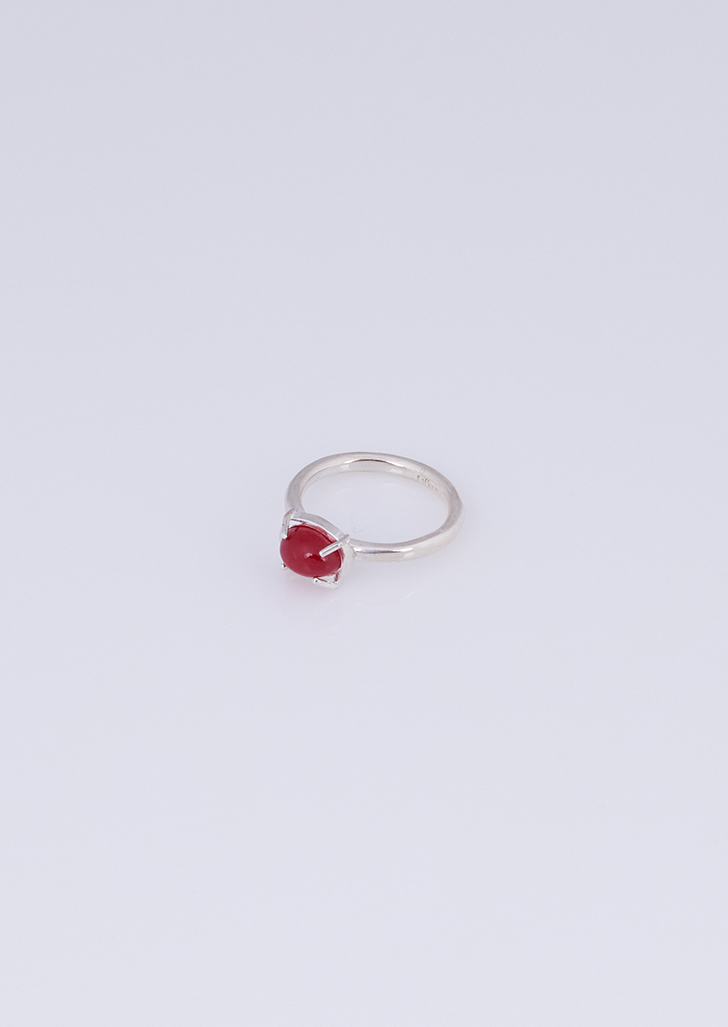 red agate verre ring